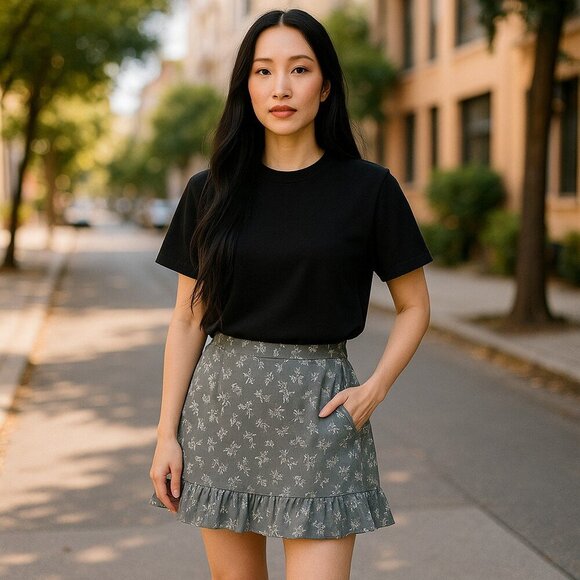 Abercrombie & Fitch Dresses & Skirts - Abercrombie & Fitch Ladies Floral Print Romantic Skirt- size S